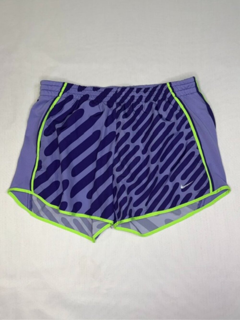Nike Women's Dry-Fit Tempo Running Shorts - Purple Abstract - Size M